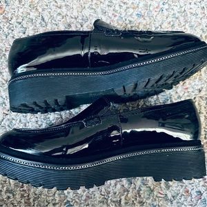 Franco Sarto black loafers seize 8